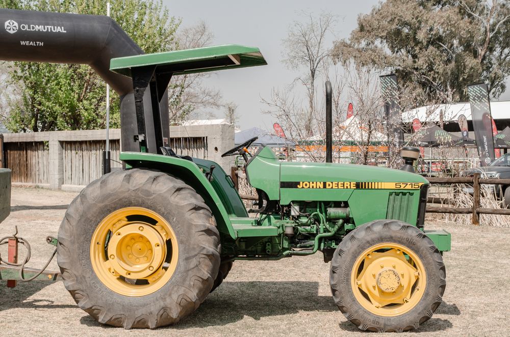 Green tractor on an ANT Enterprise project site